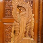 Wooden Radhakrishna Dancing Sculpture