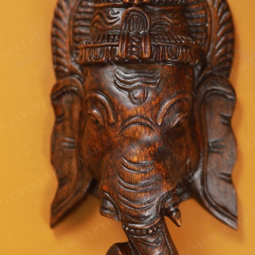 Wooden Vinayagar Mask