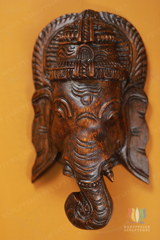 Wooden Vinayagar Mask