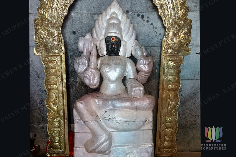 Silver kavacham for Periyamariyamman Temple in Athoor