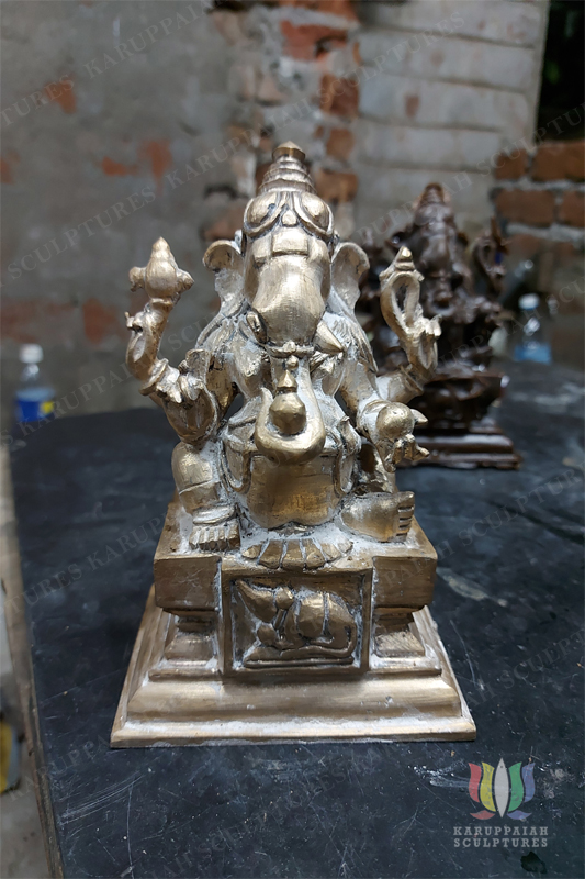 Bronze Ganesha statue before design