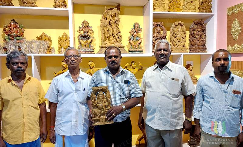 Photos taken in the gallery of Karuppaiah sculptures