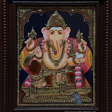 Tanjore Painting of Ganesh