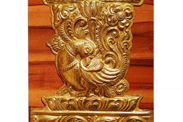 Peacock Brass Wall Panel