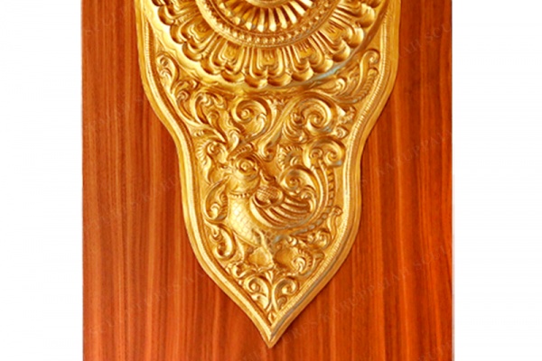Swan Brass Wall Panel