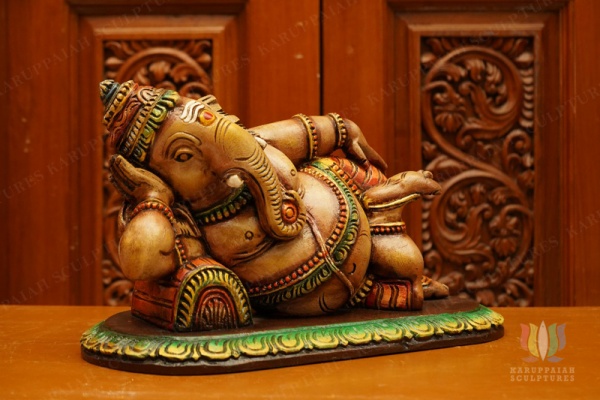 Wooden Vasthu Ganesh Statue 8″