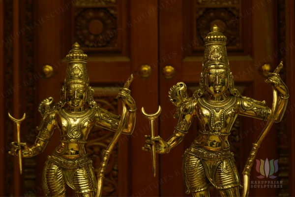 Ramdarbar Rama, Lakshman, Sita mata, Hanuman (Panchaloha Bronze)
