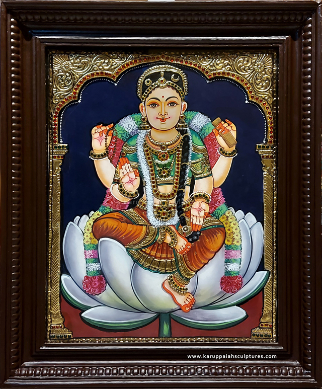 KSTAB50 – Tanjore Painting of Balambigai 21″x17″ (Semi Embossed)