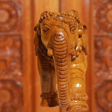 KSWE37 – Teak wood Elephant Standing 6″ - Image 3
