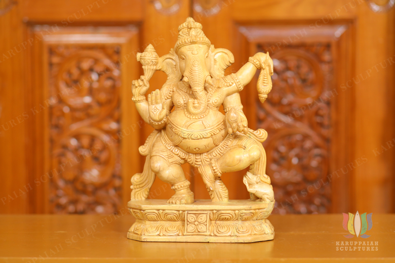 KSWG16 – Wooden Dancing Ganesh 12″