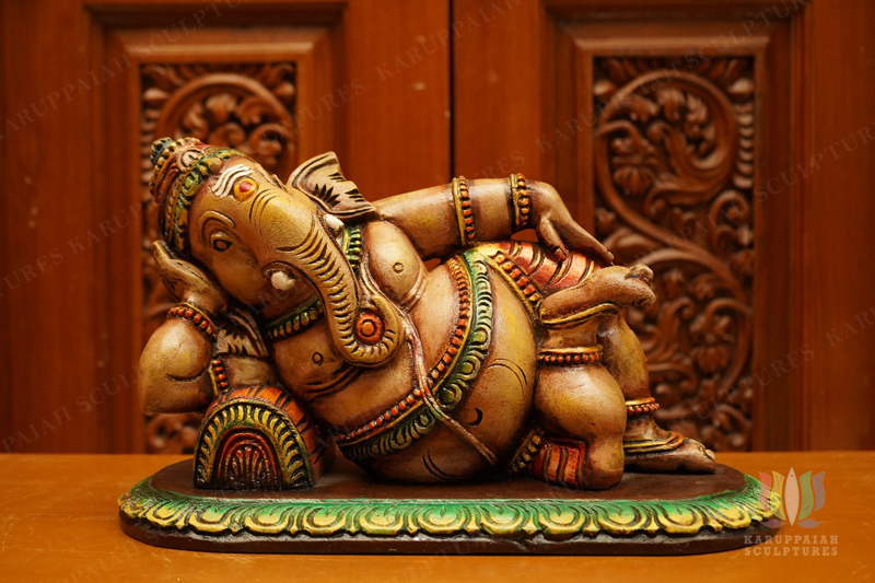 KSWG56 – Wooden Vasthu Ganesh Statue 8″