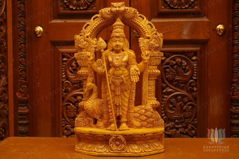 KSWM53 – Wooden Murugan 16″
