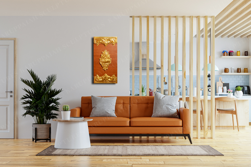 KSWPL41 – Lotus Brass wall panel 22″x11″