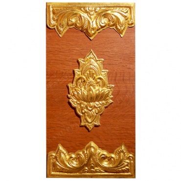 KSWPL41 – Lotus Brass wall panel 22″x11″ - Image 4