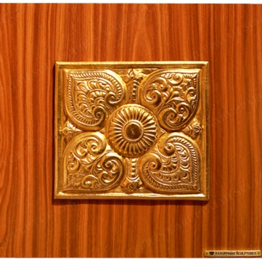 KSWPPL42 – Peepal leaves Brass wall panel 18″x18″ - Image 4