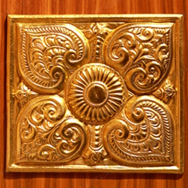 KSWPPL42 – Peepal leaves Brass wall panel 18″x18″ - Image 5