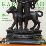 Kalabhairavar Karungali Wooden Statue - Image 7