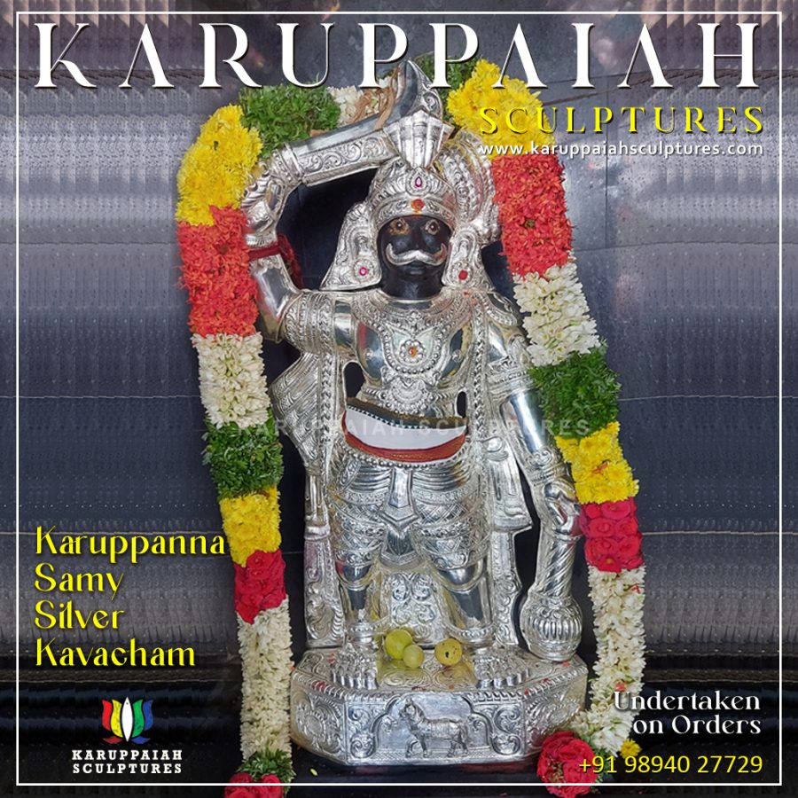 Karuppannaswami in Silver Kavacham