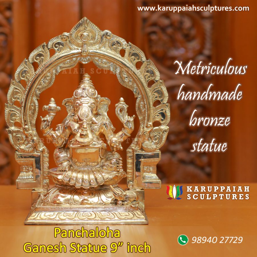 Lord Ganesha Panchaloga Statue