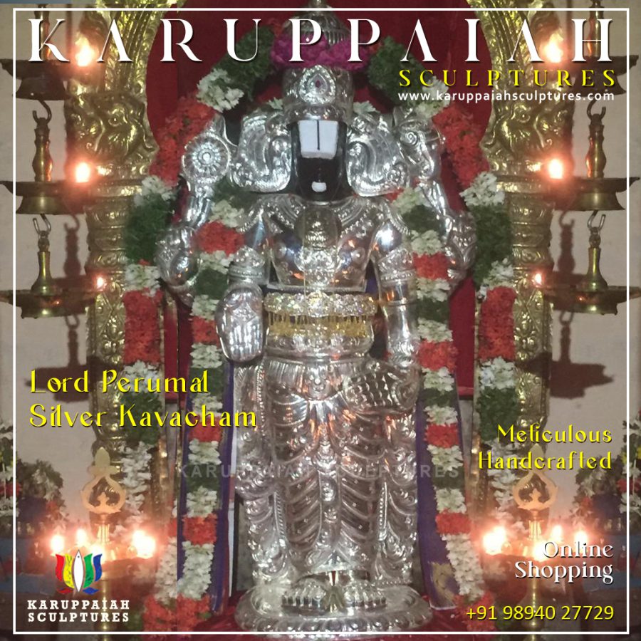 Lord Perumal Silver Kavacham