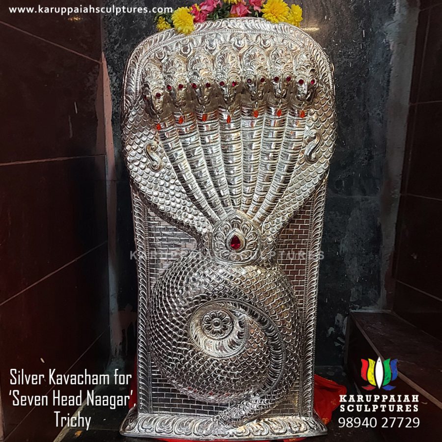 Silver Kavacham for Seven Head Naagar