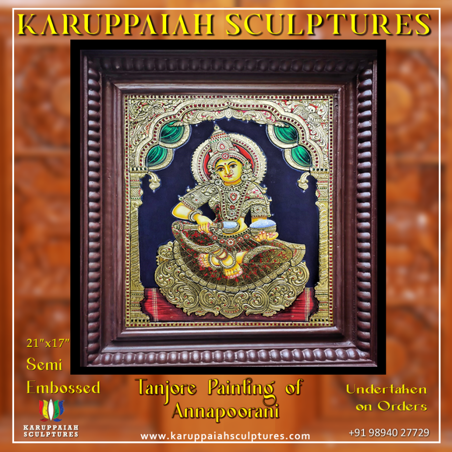 Tanjore Paniting of Annapoorani