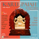 Vellerukku Vinayagar Wooden Statue – 3 Inch - Image 4