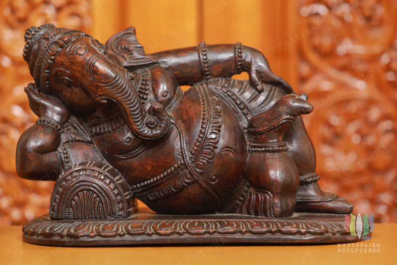 KSWG4 – Wooden Vasthu Ganesh Statue 8″
